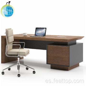Mesa de oficina y silla de madera de la computadora del escritorio de la computadora